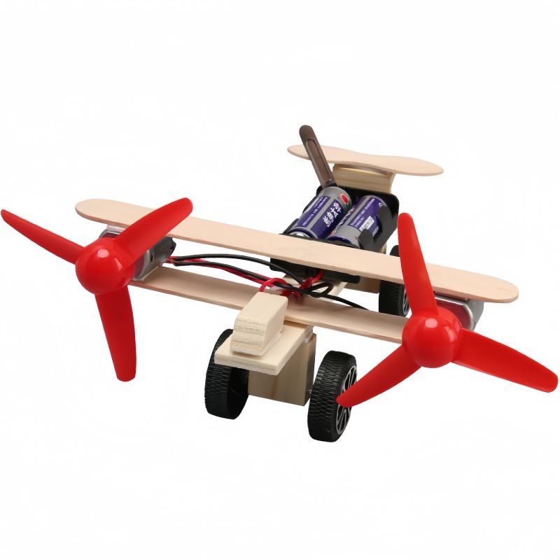 Science Project Kit - 1-3 stuks Dubbele Propeller Zweefvliegtuig DIY
