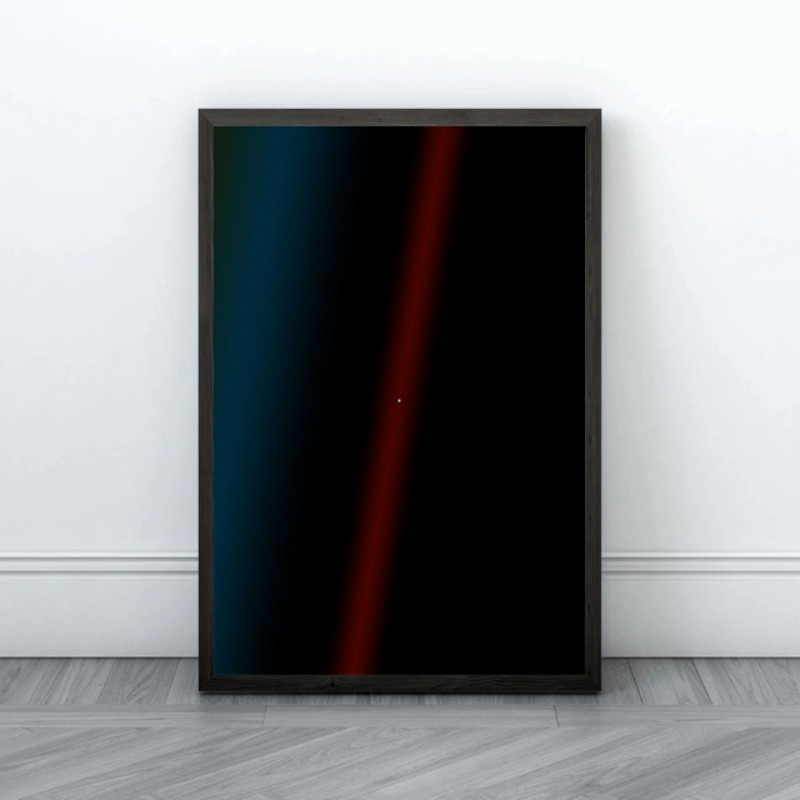 Lichtblauwe stip print poster  - Star Map Poster recensie en prijs