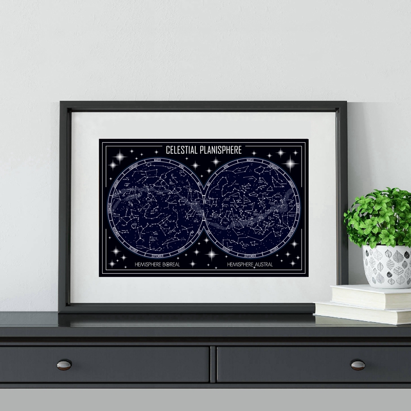 Hemelse Planisphere Kaart Canv - Star Map Poster recensie en prijs